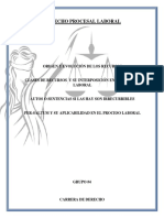 Segundo Parcial Informe de Grupo 4 Derecho Procesal Laboral