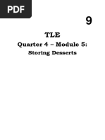 Quarter 4 - Module 5:: Storing Desserts