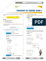 Ecuaciones de 2do Grado I