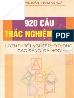 920 Cau Trac Nghiem Toan Luyen Thi Tot Nghiep Pho Thong