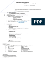 Lesson Plan in Food Processing NC II