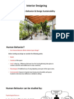 Interior Design for Human Behavior and Sustainability