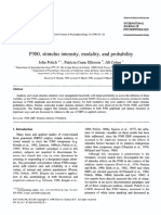 P300, Stimulus Intensity, Modality, and Probability