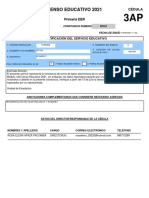 Censo Educativo 2021: Identificación Del Servicio Educativo