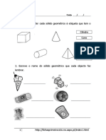 Matemática - Sólidos Geométricos