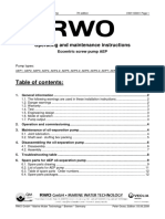 Operating and maintenance instructions for AEP oil-separation pump