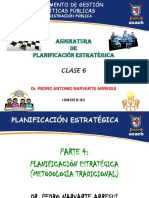 Clase 6 - Planificación Estratégica (Metodología Tradicional)