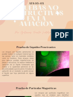 Pruebas no destructivas en aeronáutica: líquidos penetrantes y radiografía