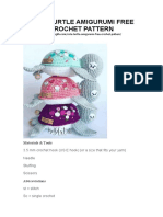 Cute Turtle Amigurumi Free Crochet Pattern