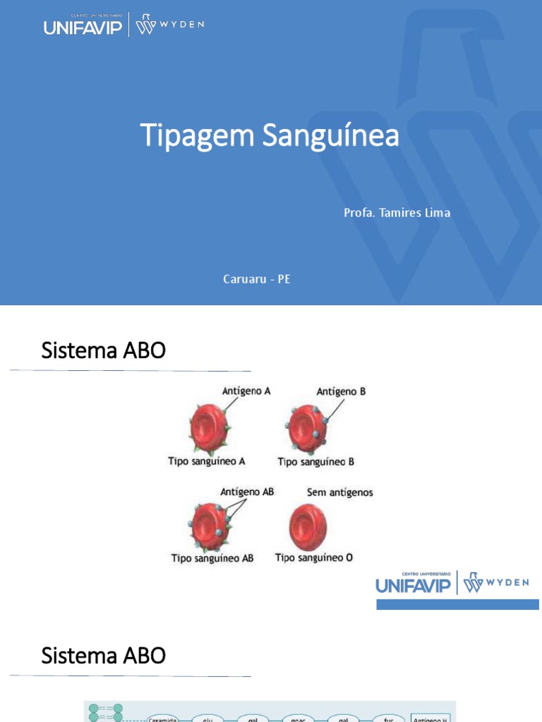Tipagem Sanguínea: Sistemas ABO e Rh | PDF | Bem-estar