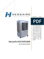 Manual For MC37/MFC3600: Setup Instructions