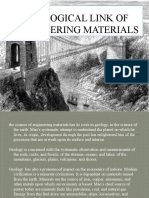 Geological Link of Engineering Materials