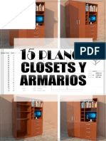 15 Planos de Closets y Armarios de Madera