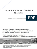 Quantitative and Qualitative Analysis in Analytical Chemistry
