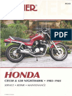 Manual de Taller Clymer Honda Nighthawk 650 83-85