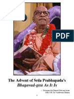 The Advent of Çréla Prabhupäda's: Bhagavad-Gétä As It Is