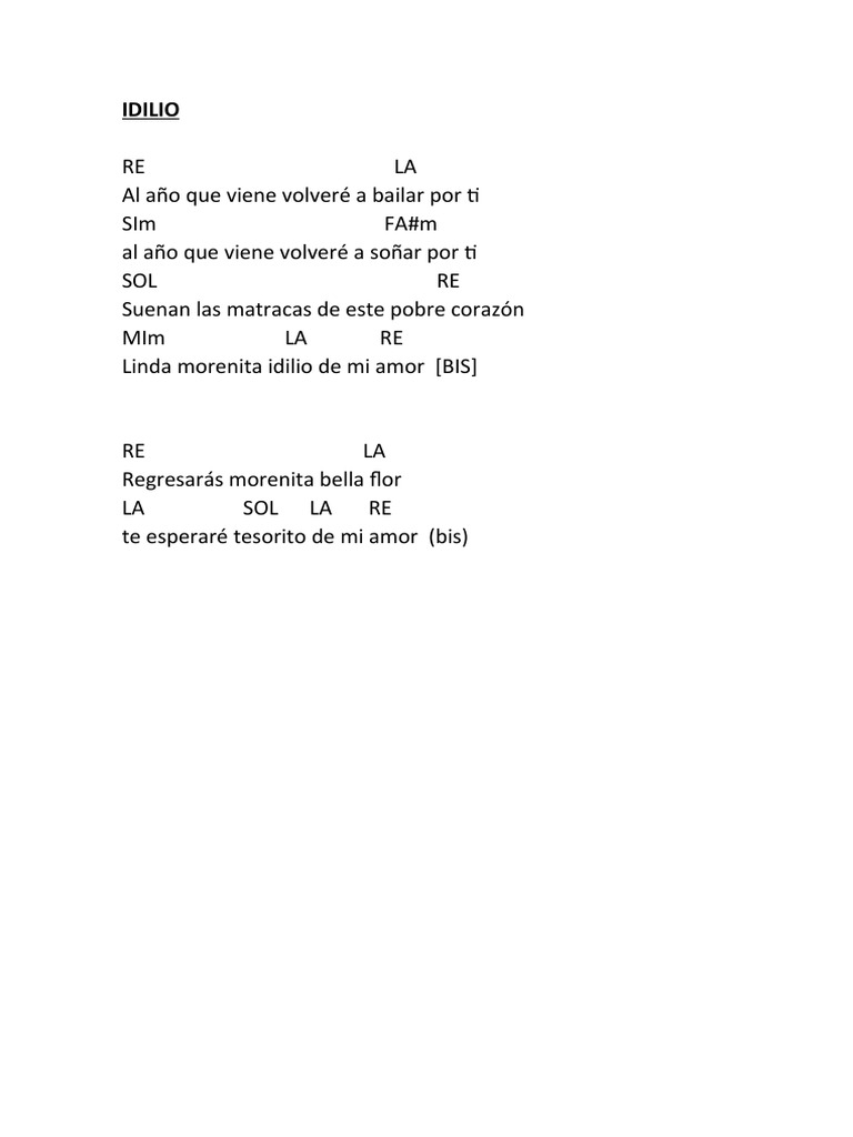 Letras y acordes de 