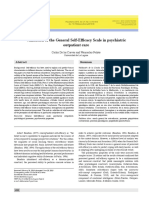 Validation of The General Self-Effi Cacy Scale in Psychiatric Outpatient Care