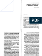 Los Precursores de La Idea de Democracia Ateniense 1 PDF