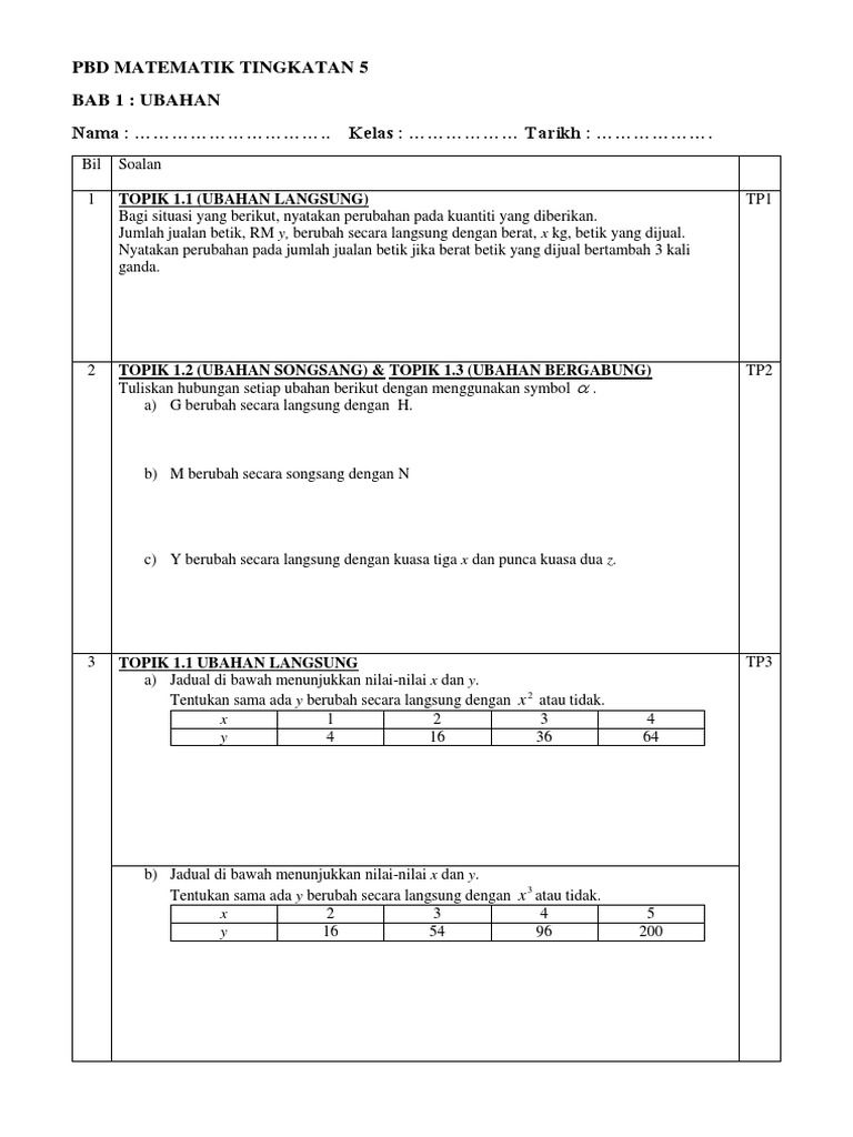Pbd Mate T5 Bab 1 Pdf