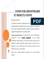 Urgente Pasos para Registrarse en Rosetta Stone