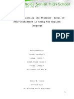 Factors Influencing The Students' Level of Self-Confidence in Using The English Language