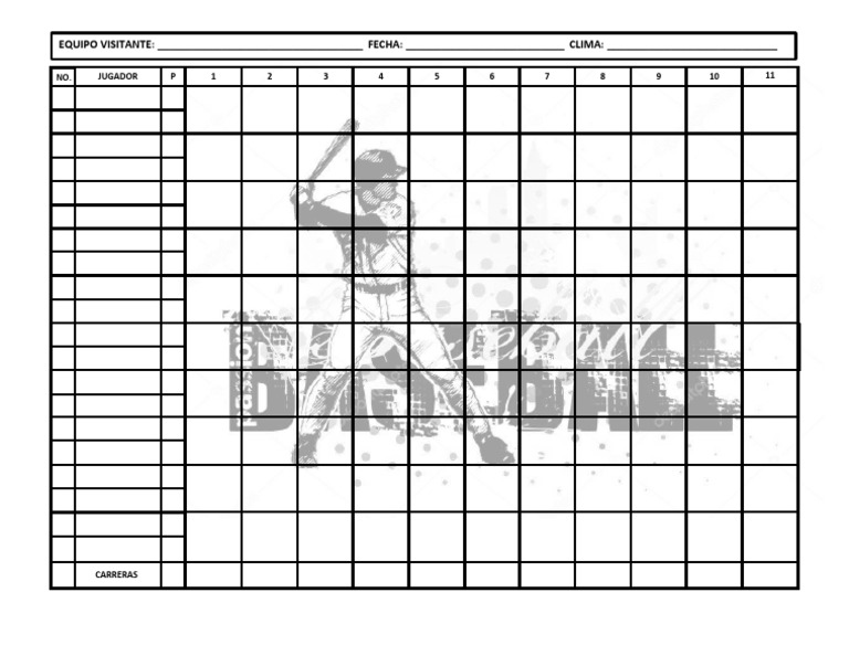 Score de Beisbol | PDF