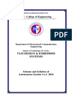 R.V. College of Engineering: Vlsi Design & Embedded Systems