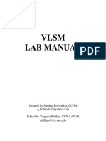 VLSM Lab Manual: Created by Sandup Kolwalkar, CCNA Edited by Virginia Phillips, CCNA, CCAI Phillips@cis - Ysu.edu