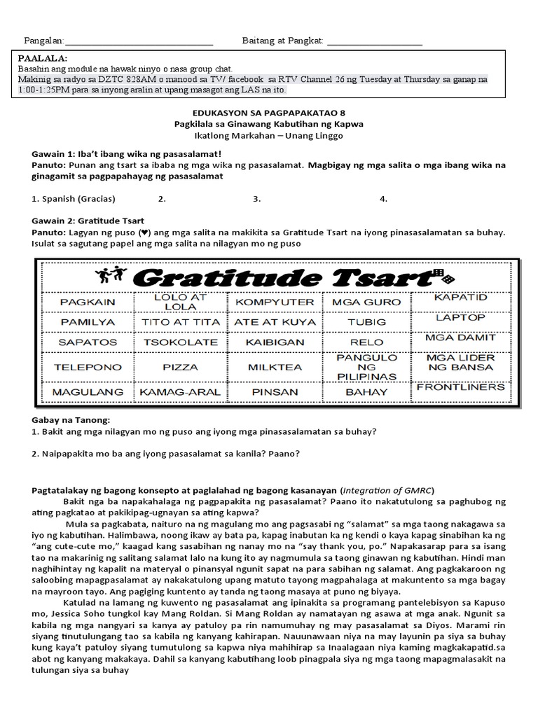 ESP Week 1 | PDF