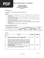 Gujarat Technological University: Software Engineering Semester V