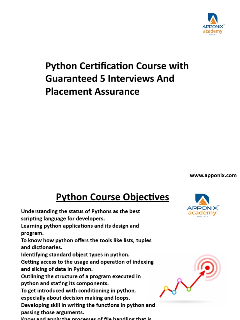 Python Certification Course With Guaranteed 5 Interviews and Placement ...
