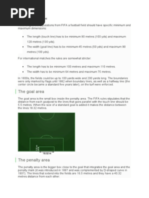 Football field dimensions
