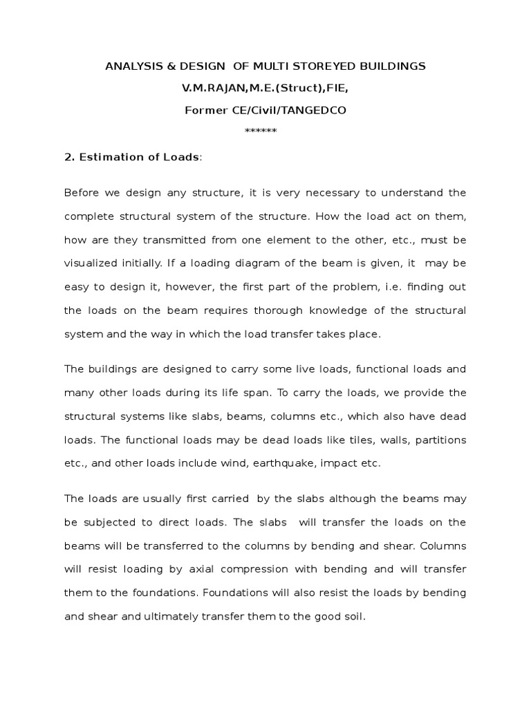 Multistoreyed Building 3 PDF Free | PDF | Buckling | Column