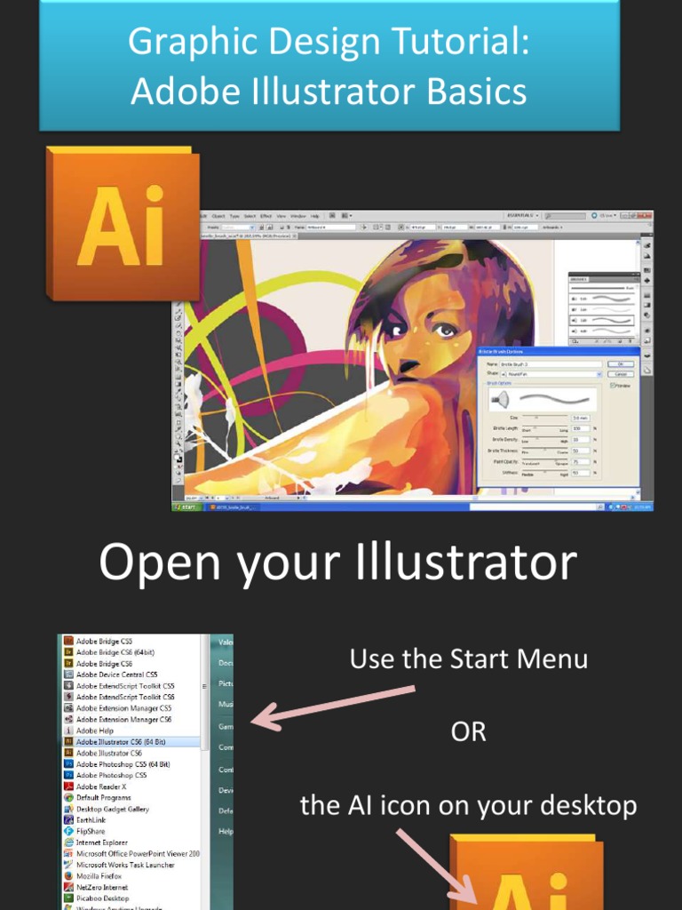 Graphic Design Tutorial: Adobe Illustrator Basics | PDF | Adobe