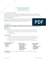 Market Research Brief Template