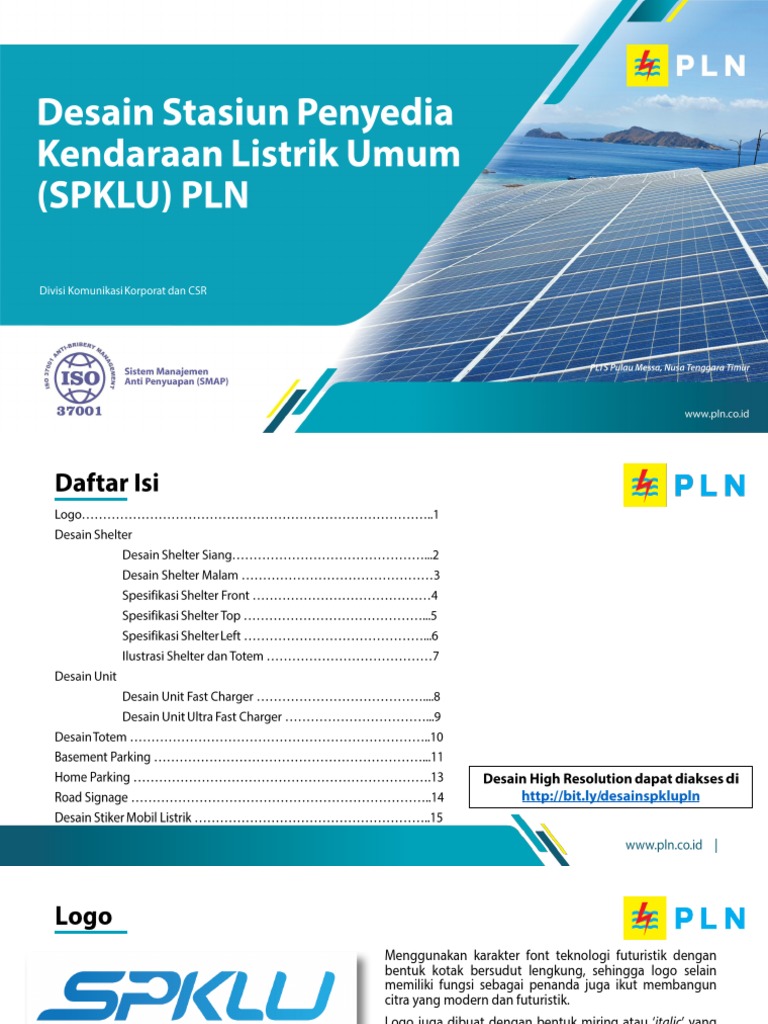 Desain Logo dan Shelter SPKLU PLN | PDF | Teknologi & Rekayasa