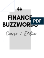 Finance Buzzwords Course 2 Cohort 2