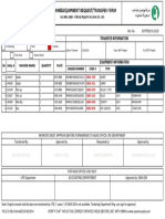 Equipment Request Status Transfer Information