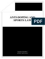 Anti-Doping and Sports Law