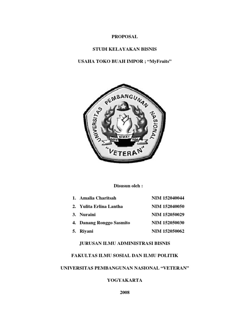 Contoh Proposal Usaha Buah Buahan