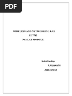 Wireless and Networking Lab EC7712 Ns2 Lab Module: Submitted by R.Nishanth 2016504562