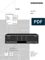 Grundig CF 21 Service Manual