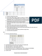 MS Excel Practical Quetions