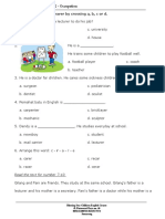 Choose The Correct Answer by Crossing A, B, C or D.: Read The Text For Number 7-10