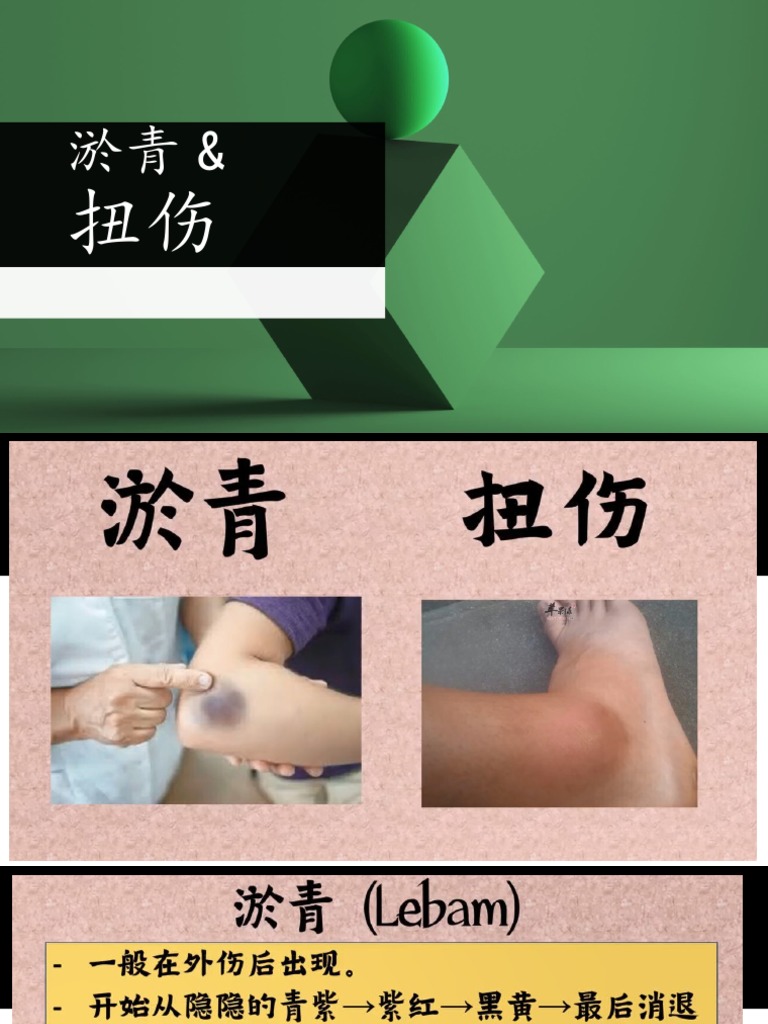 淤青&扭伤 | PDF