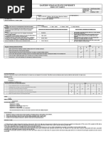 Eastern Visayas State University: Ormoc City Campus Title of Form: Course Syllabus Control No. 0