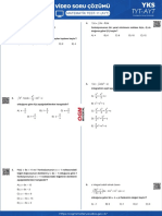 Matematik YKS-TYT-AYT Video Soru Çözümü