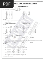 KCET 2019 Question Paper Maths