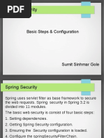 Spring Security: Basic Steps & Configuration